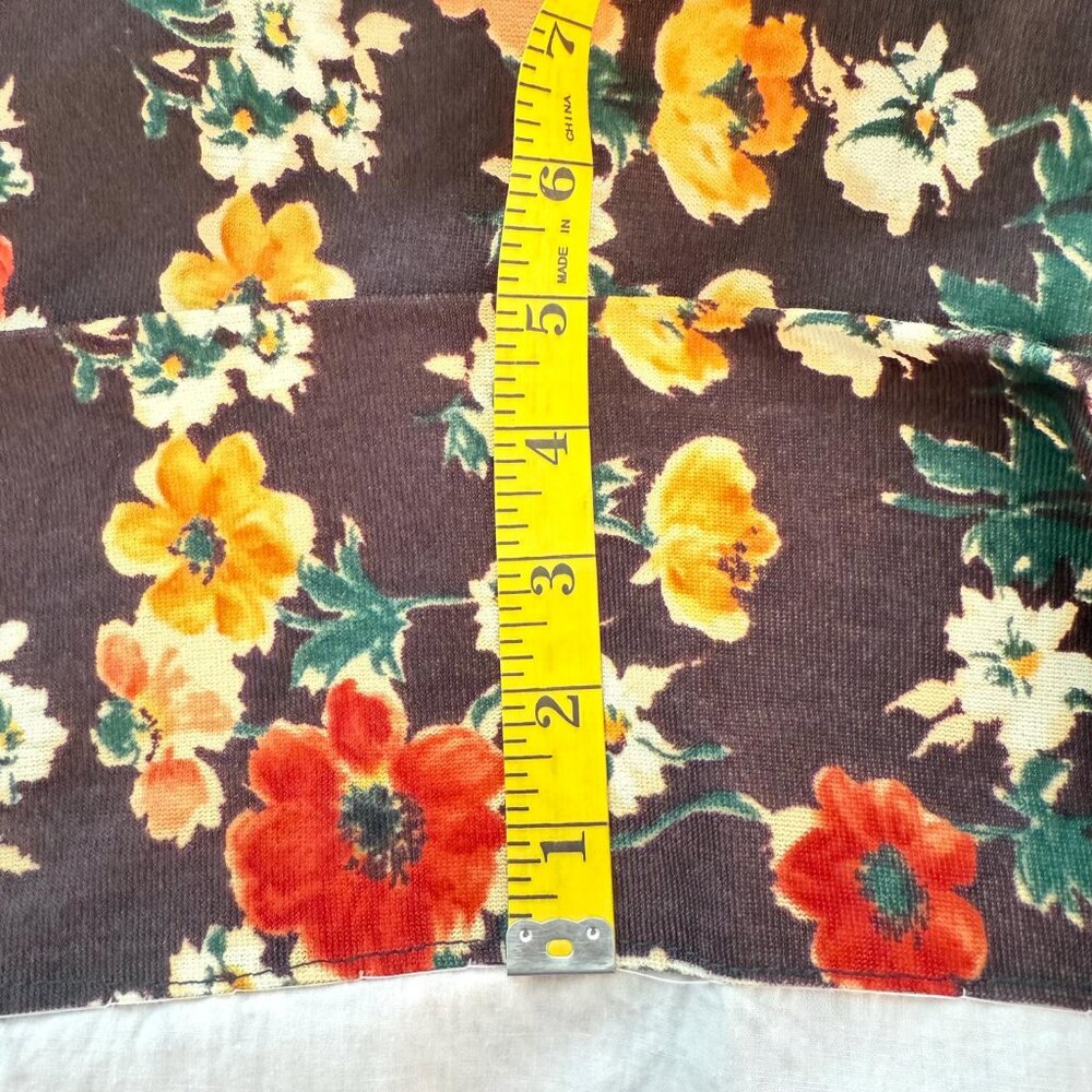 Vintage 1960s Floral Maxi Dress Sleeveless Feminine Handmade S - Picture 7 of 10